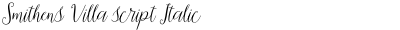 Smithens Villa script Italic